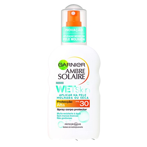 Wet skin 30, Ambre Solaire Garnier