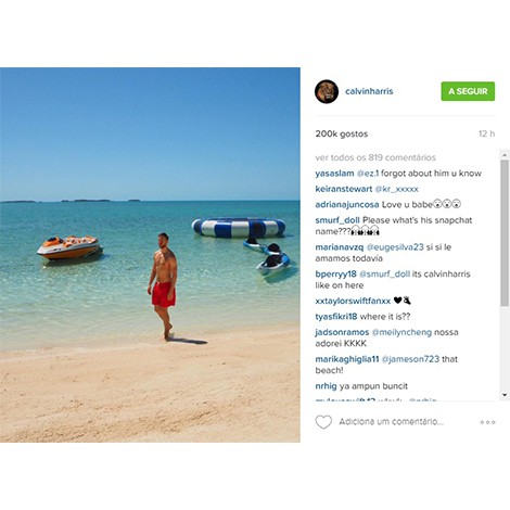 Instagram Calvin Harris