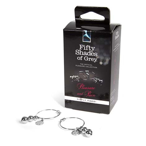 50 Sombra de Grey - Argolas para Mamilos Pleasure and Pain