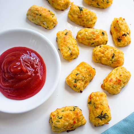Mini-Migas de Coentros e Queijo da Ilha