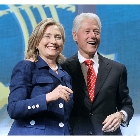 6. Bill e Hillary Clinton