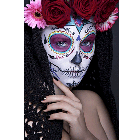Ossos e caveiras Halloween