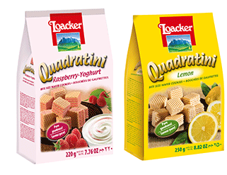 Quadratini Snaks de verão
